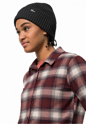 Jack Wolfskin Schwansee Muts Heren Zwart | 93715015
