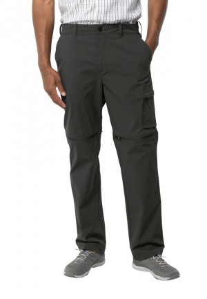 Jack Wolfskin Wanderthirst Zip Broek Heren Zwart | 38992540