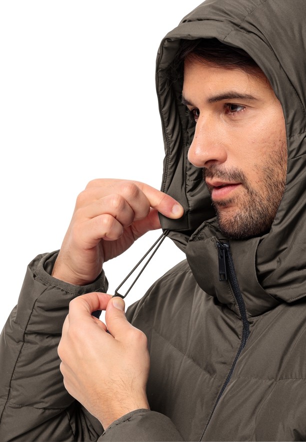 Jack Wolfskin Colonius Donsjas Heren Koffie | 50110650