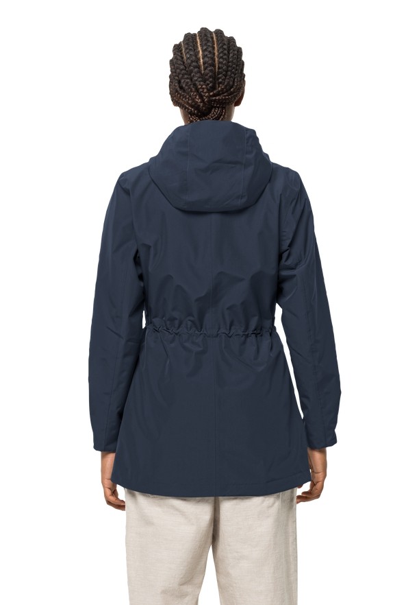 Jack Wolfskin Dakar Regenjassen Dames Donkerblauw | 22168605