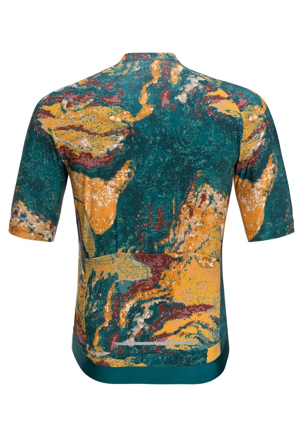 Jack Wolfskin Gravex Printed Fz S/s T-shirts Heren Turquoise | 63063104