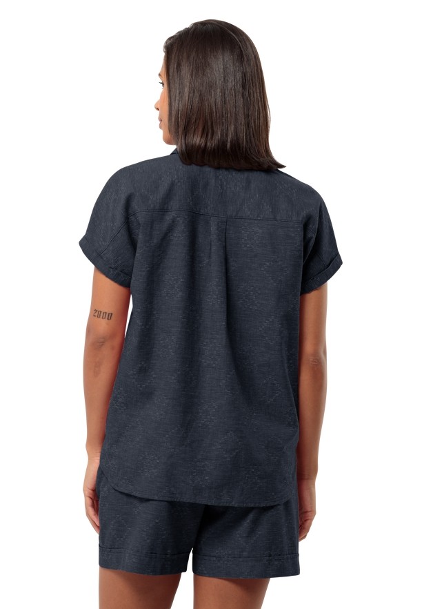 Jack Wolfskin Karana Poloshirt Dames Donkerblauw | 14310853