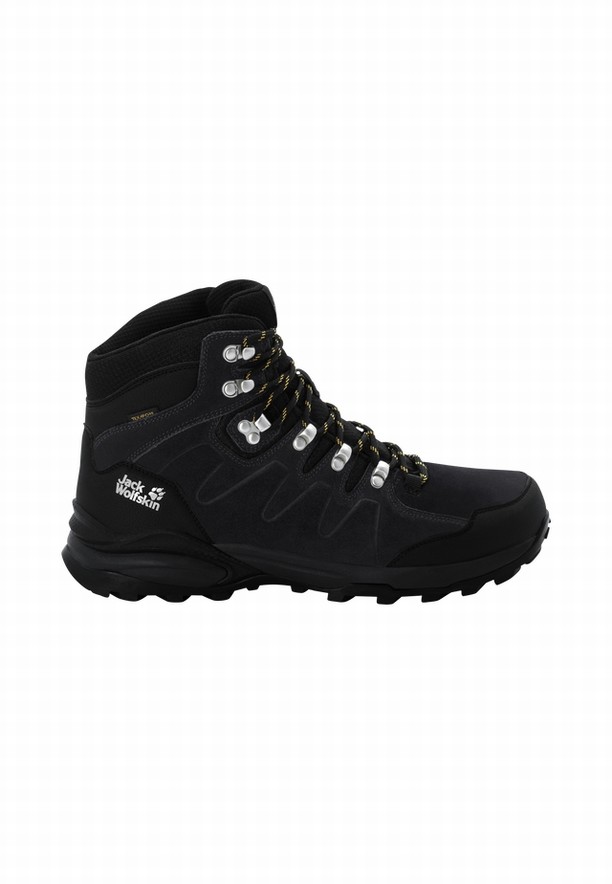 Jack Wolfskin Refugio Texapore Mid Wandelschoenen Heren Zwart | 30590585
