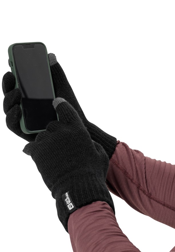 Jack Wolfskin Rib Handschoenen Heren Zwart | 53844951