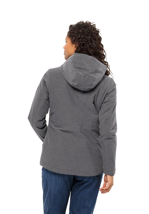 Jack Wolfskin Snowy Park Winterjassen Dames Grijs | 13971875
