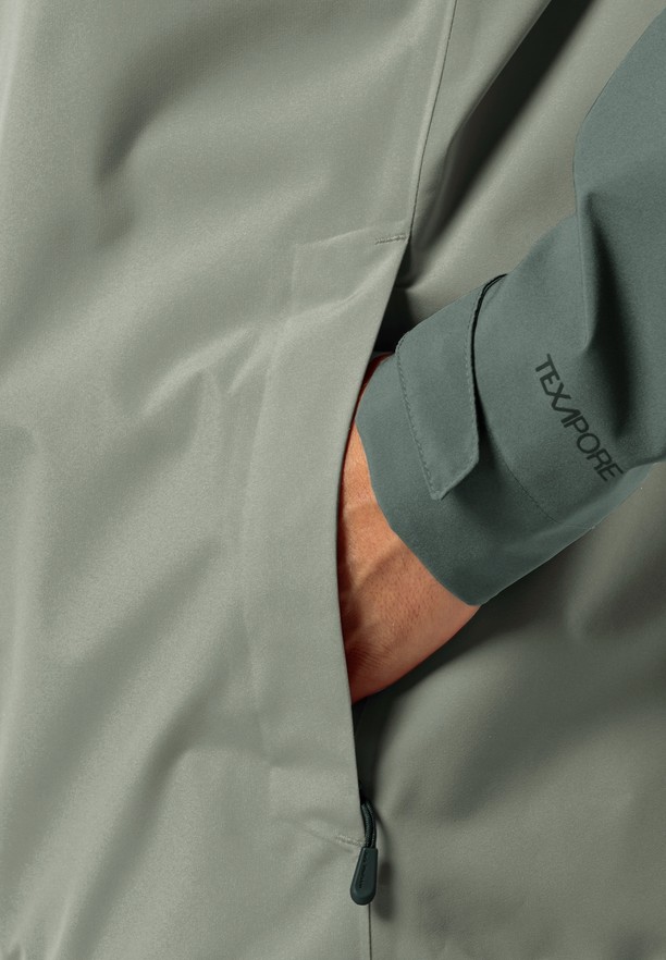 Jack Wolfskin Weiltal 2l Regenjassen Heren Mintgroen | 76434544