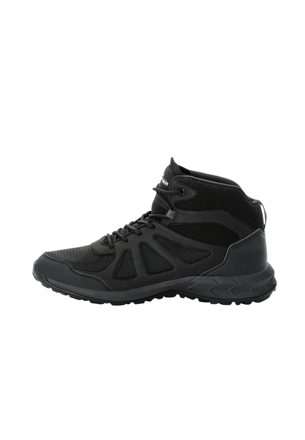 Jack Wolfskin Woodland 2 Texapore Mid Wandelschoenen Heren Zwart | 94077052